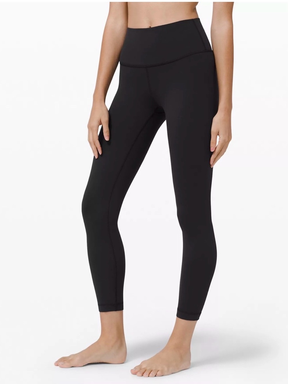Lululemon 25” wunder under smoothcover HR tight black size 8